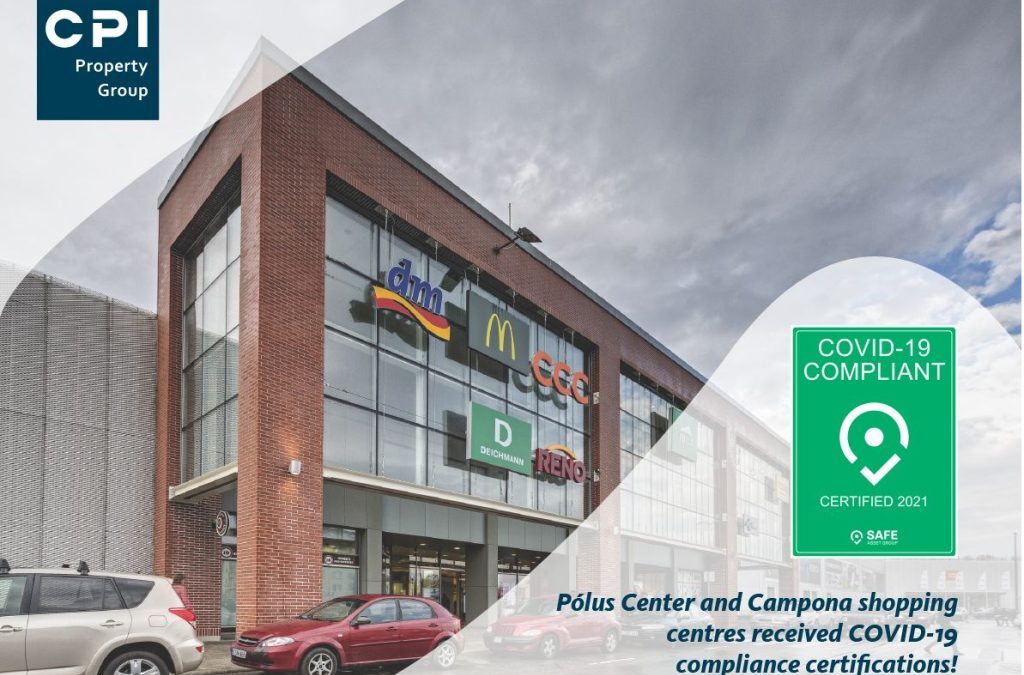 COVID-19 Certifications for CPI Property Group and CBRE